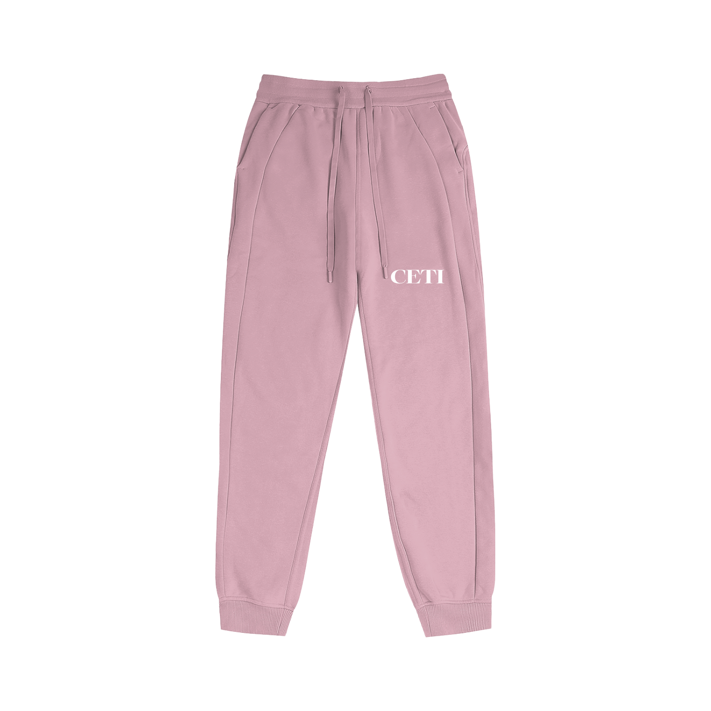 Wmns Pink Half Zip Jogging Set