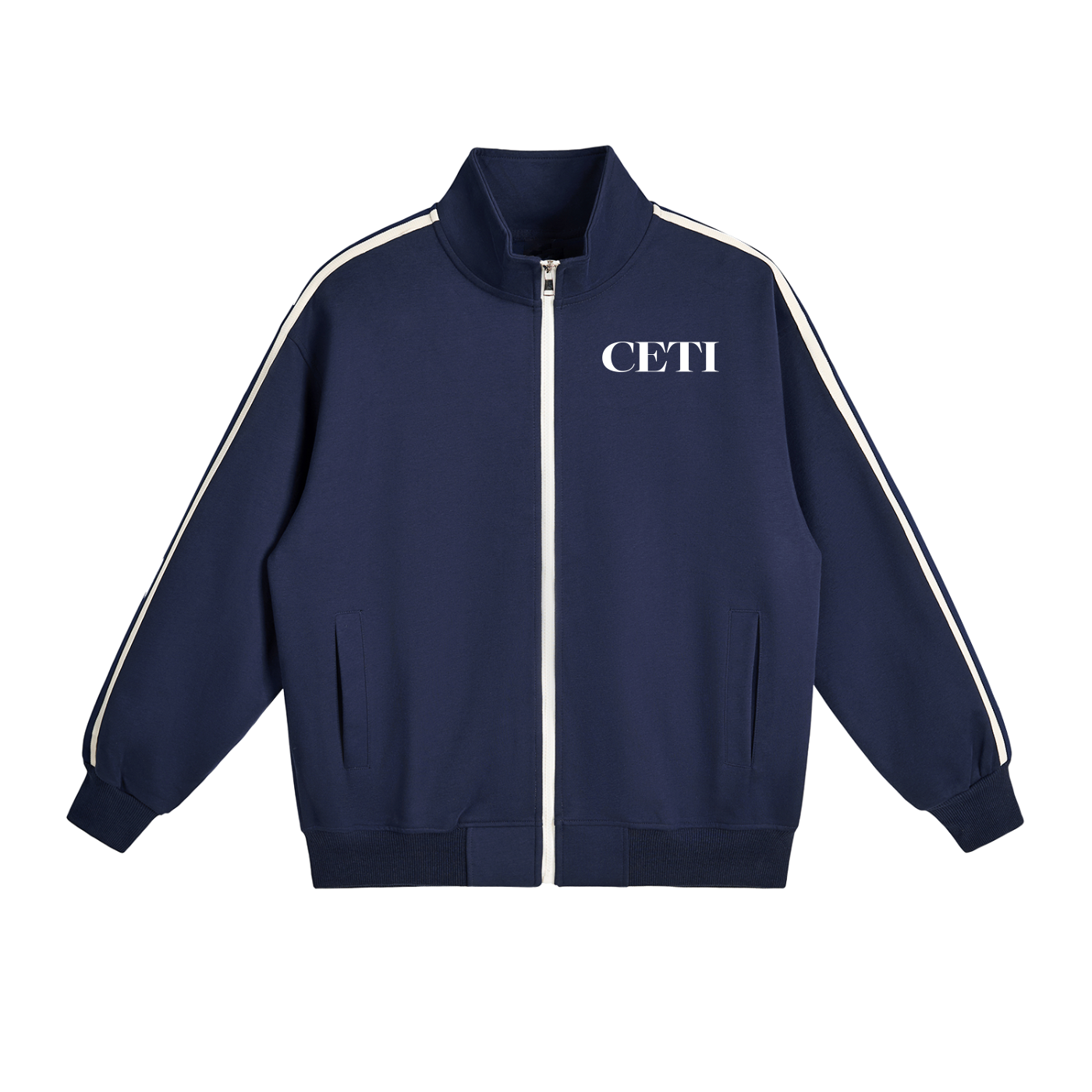 Blue Contrast Side-Stripe Set