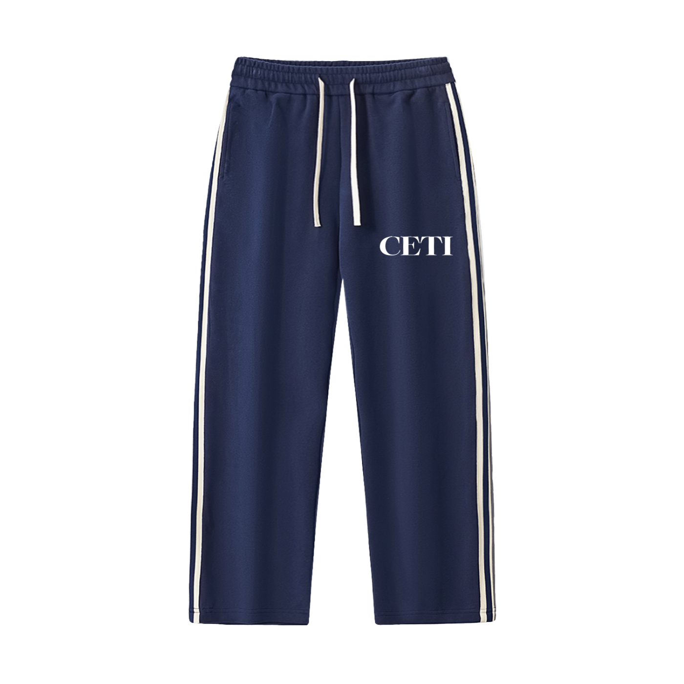 Blue Contrast Side-Stripe Set