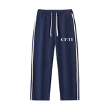 Blue Contrast Side-Stripe Set